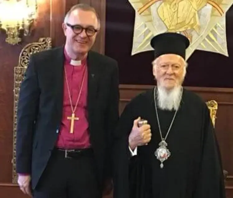 Landesbischof July und der ökumenische Patriarch Bartholomaios in Istambul