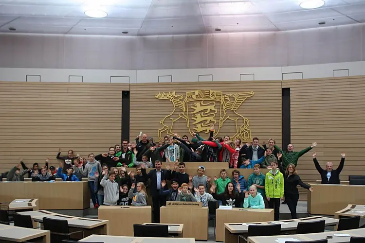 Am Samstag waren die Konfirmanden zu Gast im Stuttgarter Landtag.