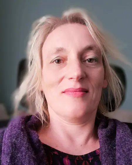 Pamela Barke, Pfarrerin in der Pressestelle der Landeskirche und am Eintrittstelefon