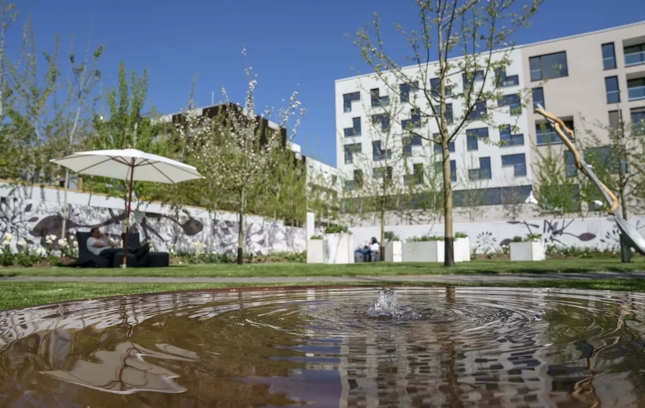 Der Kirchengarten auf der Bundesgartenschau in Heilbronn.