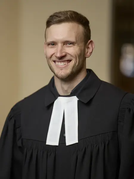 Pfarrer Pascal Franke, Ordinationsfeier in der Stiftskirche Stuttgart in Februar 2025 Pfarrer Pascal Franke, Ordinationsfeier in der Stiftskirche Stuttgart in Februar 2025